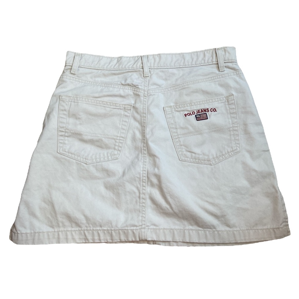 Polo Ralph Lauren Jeans Womens Khaki Five Pocket Mini Skirt Size 10